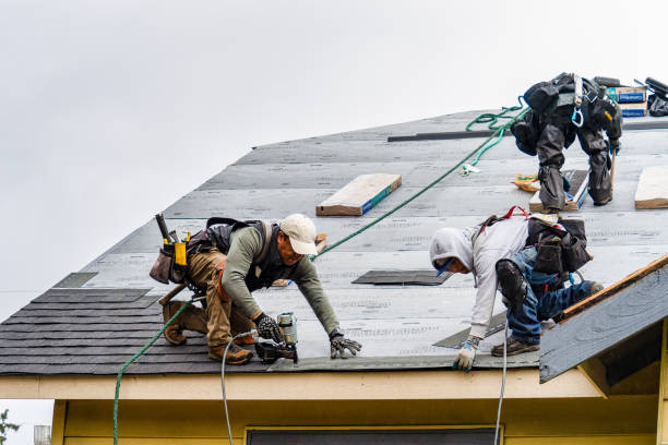 Professional Roofing technician working in Mattapoisett, MA